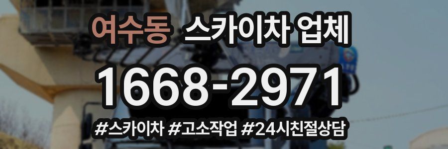 여수동 스카이차 업체