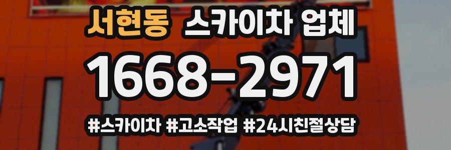 서현동 스카이차 업체