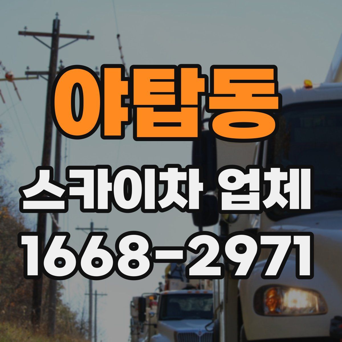 야탑동 스카이차 업체