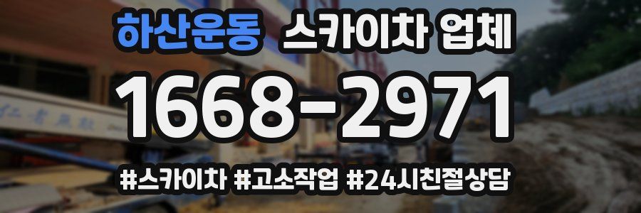 하산운동 스카이차 업체