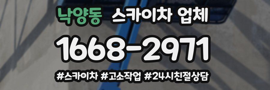 낙양동 스카이차 업체