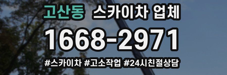 고산동 스카이차 업체