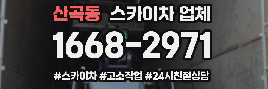 산곡동 스카이차 업체