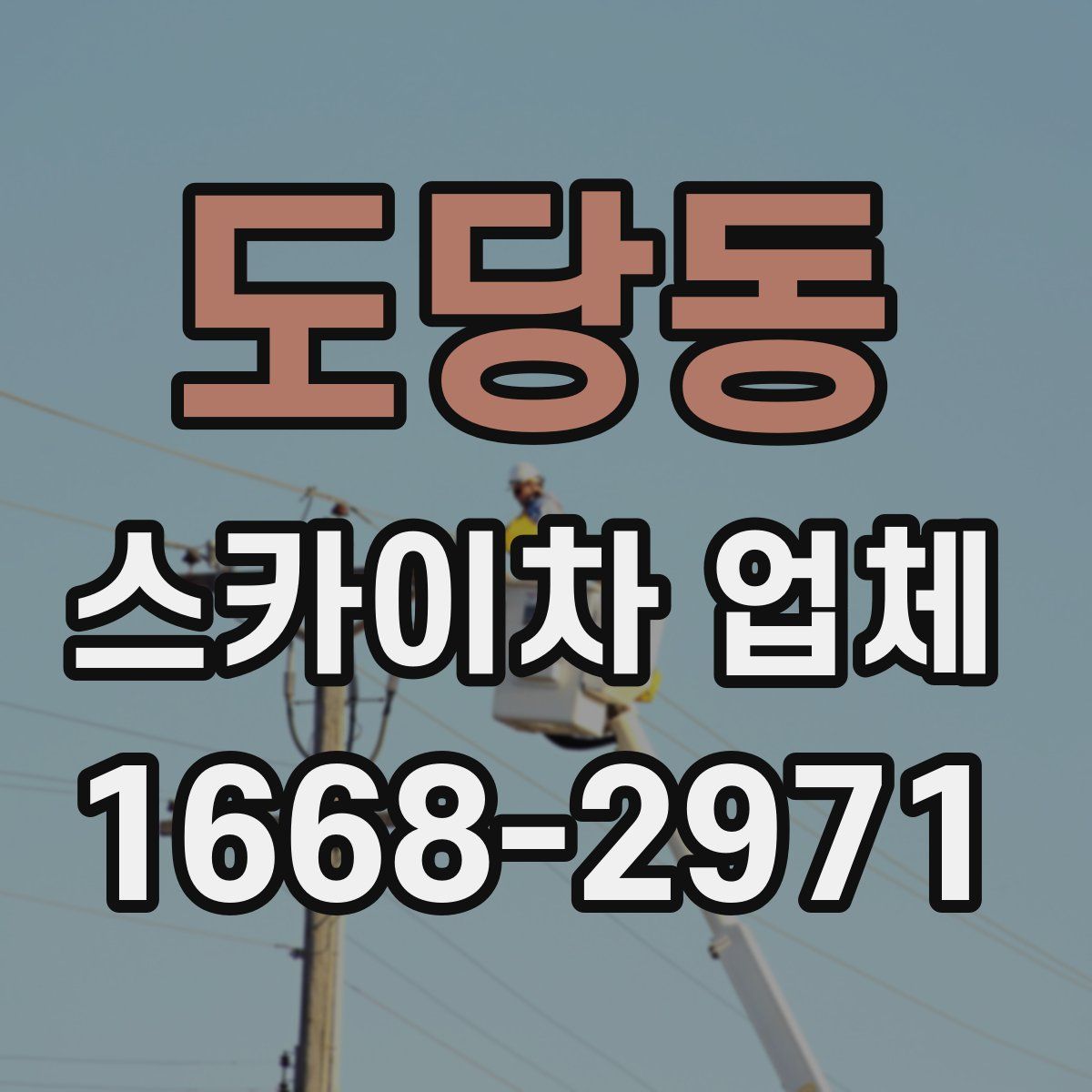 도당동 스카이차 업체