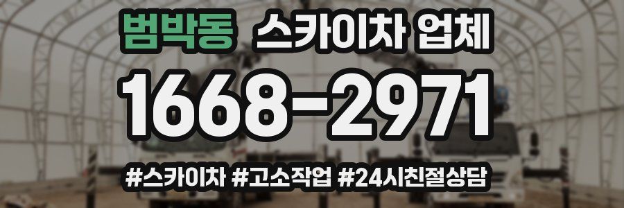 범박동 스카이차 업체