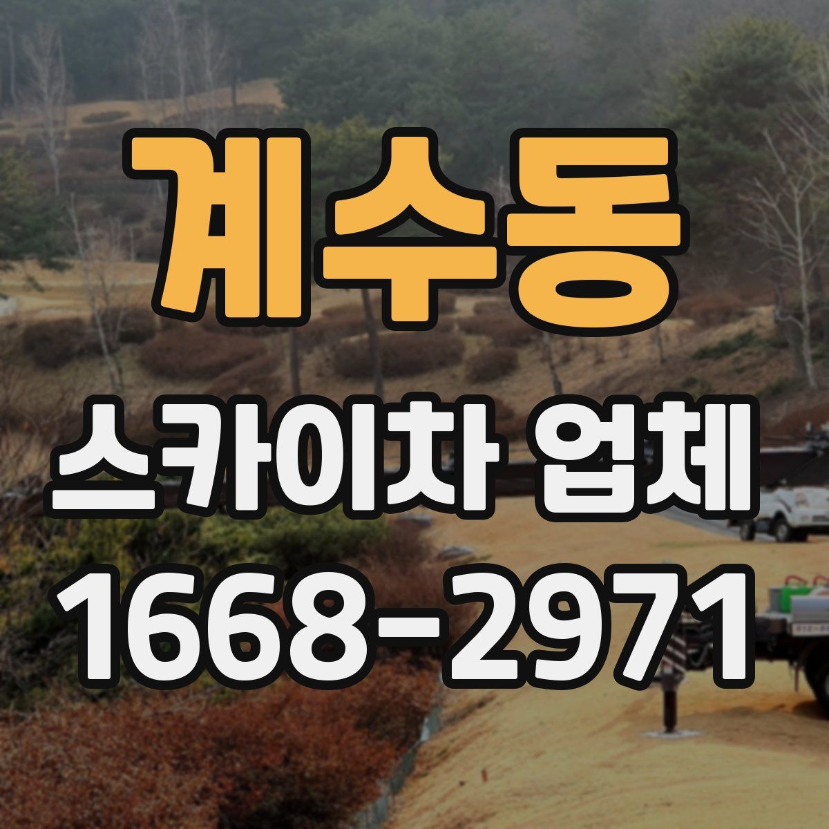 계수동 스카이차 업체