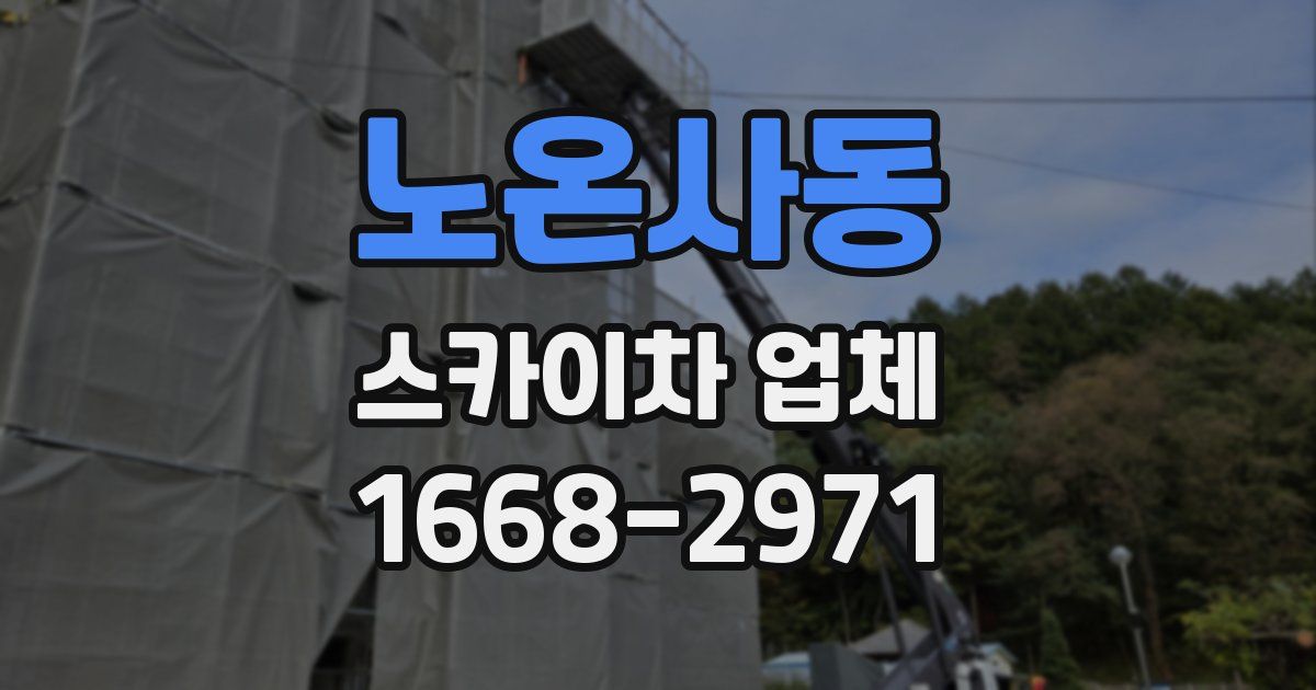 노온사동 스카이차 업체