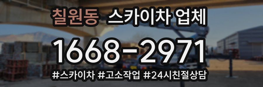 칠원동 스카이차 업체
