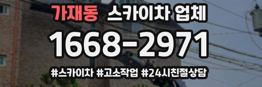 가재동 스카이차 업체