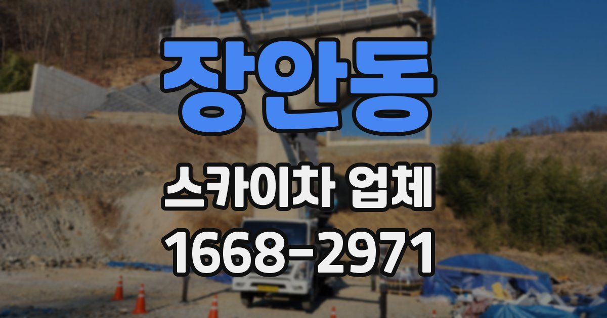 장안동 스카이차 업체