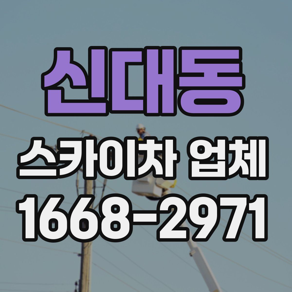 신대동 스카이차 업체