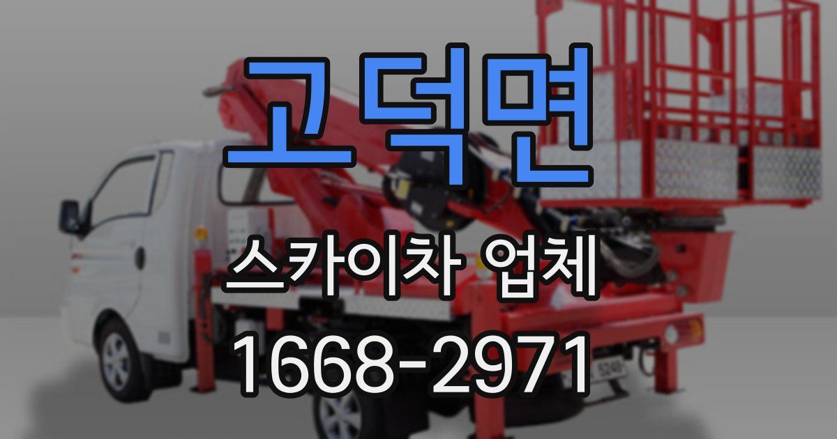 고덕면 스카이차 업체