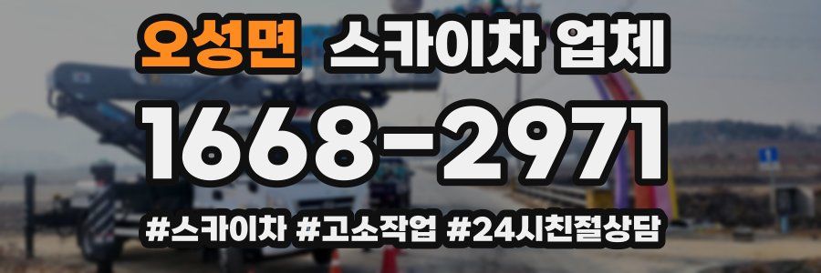 오성면 스카이차 업체
