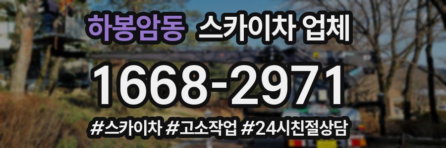 하봉암동 스카이차 업체