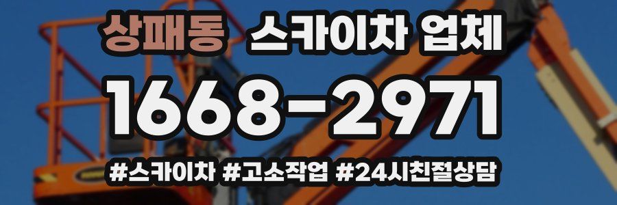상패동 스카이차 업체