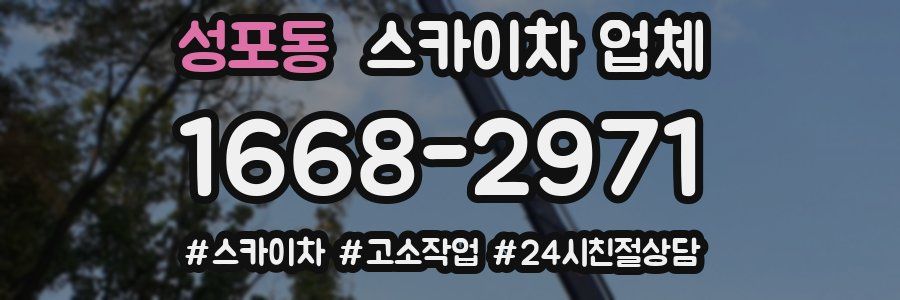성포동 스카이차 업체