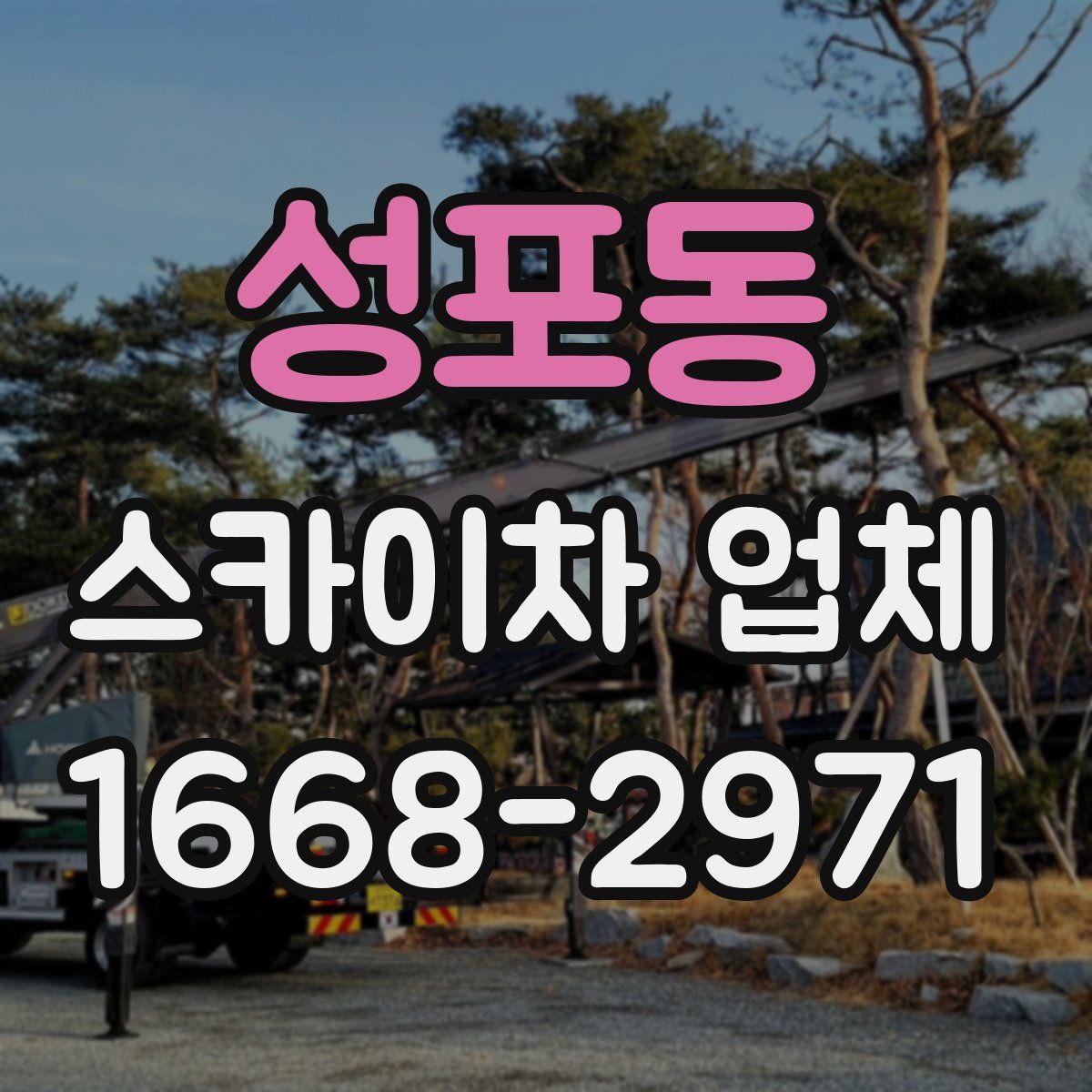 성포동 스카이차 업체
