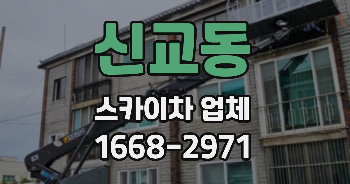 신교동 스카이차 업체