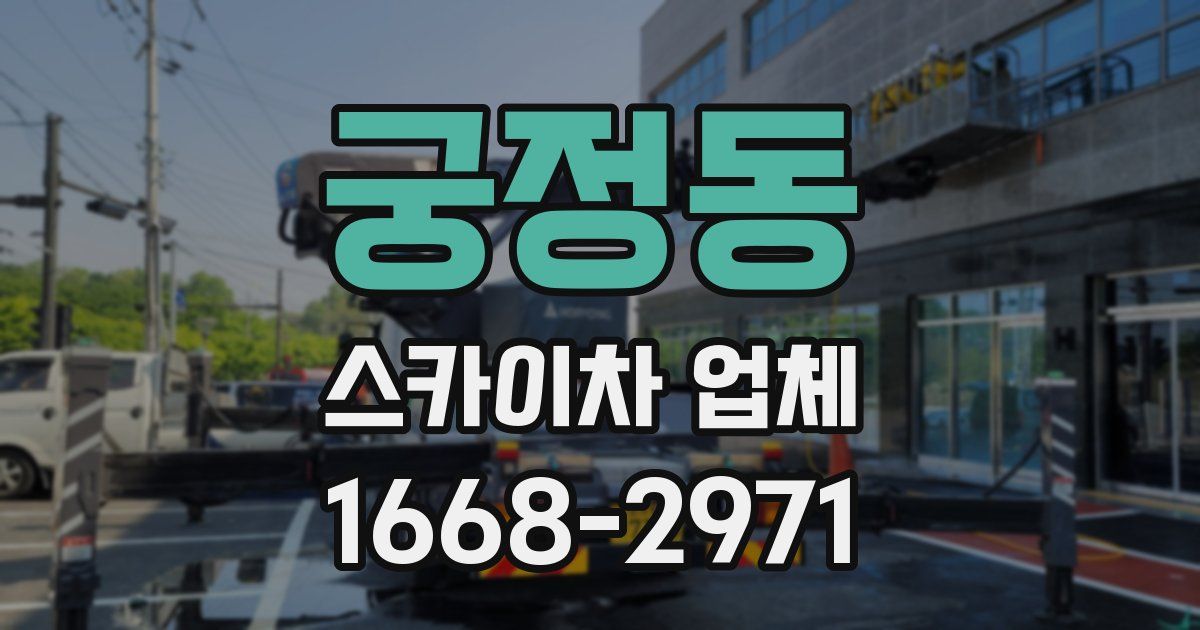 궁정동 스카이차 업체