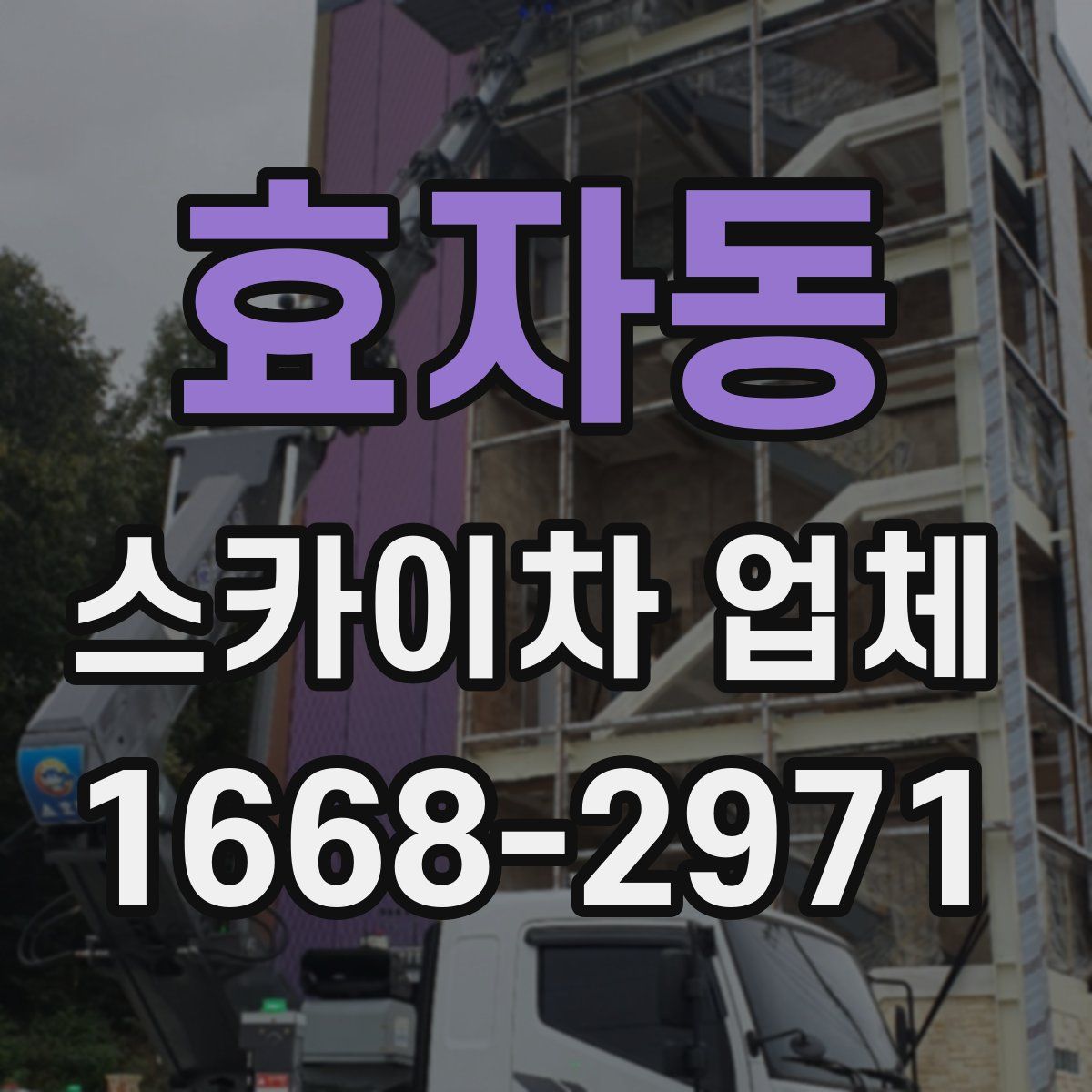 효자동 스카이차 업체