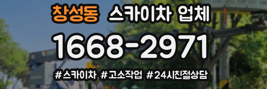 창성동 스카이차 업체