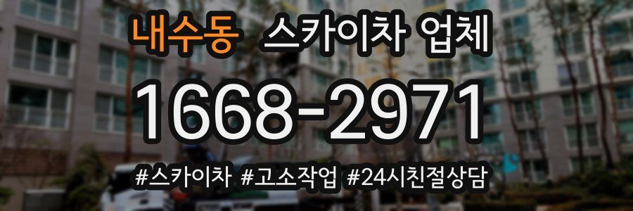내수동 스카이차 업체
