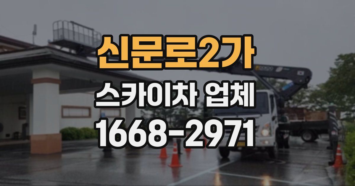 신문로2가 스카이차 업체