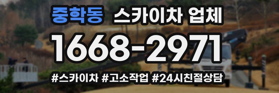 중학동 스카이차 업체