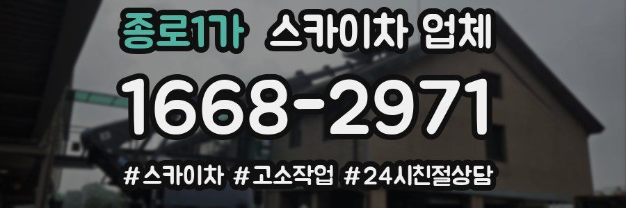 종로1가 스카이차 업체
