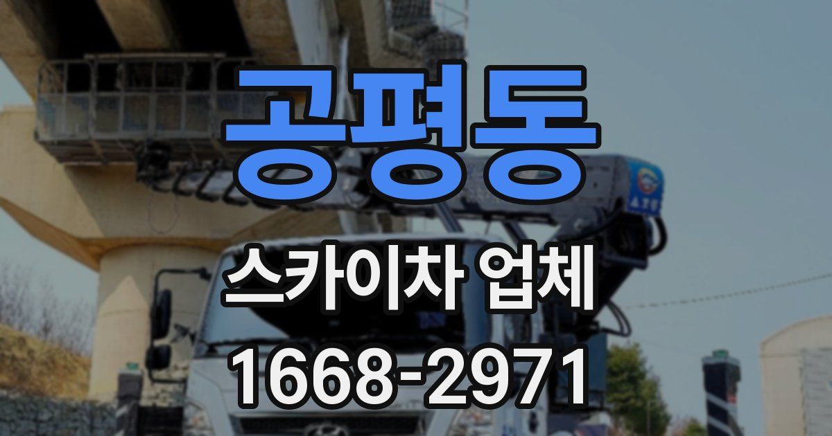 공평동 스카이차 업체