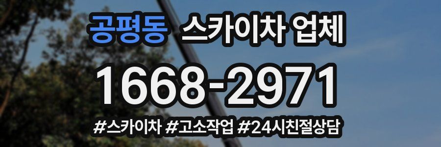 공평동 스카이차 업체