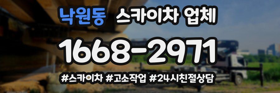 낙원동 스카이차 업체