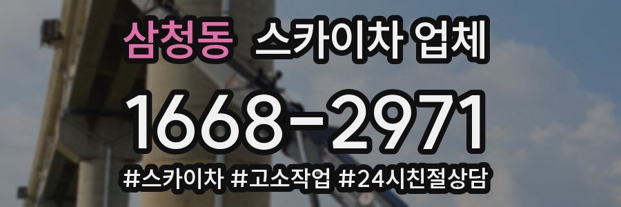 삼청동 스카이차 업체