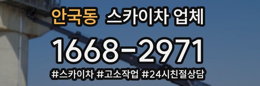 안국동 스카이차 업체