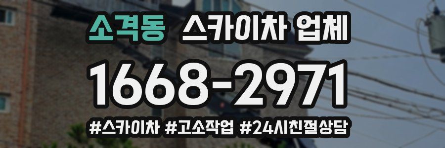 소격동 스카이차 업체