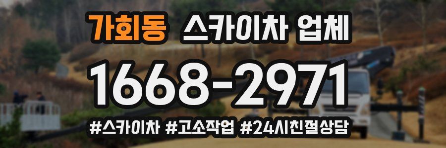 가회동 스카이차 업체