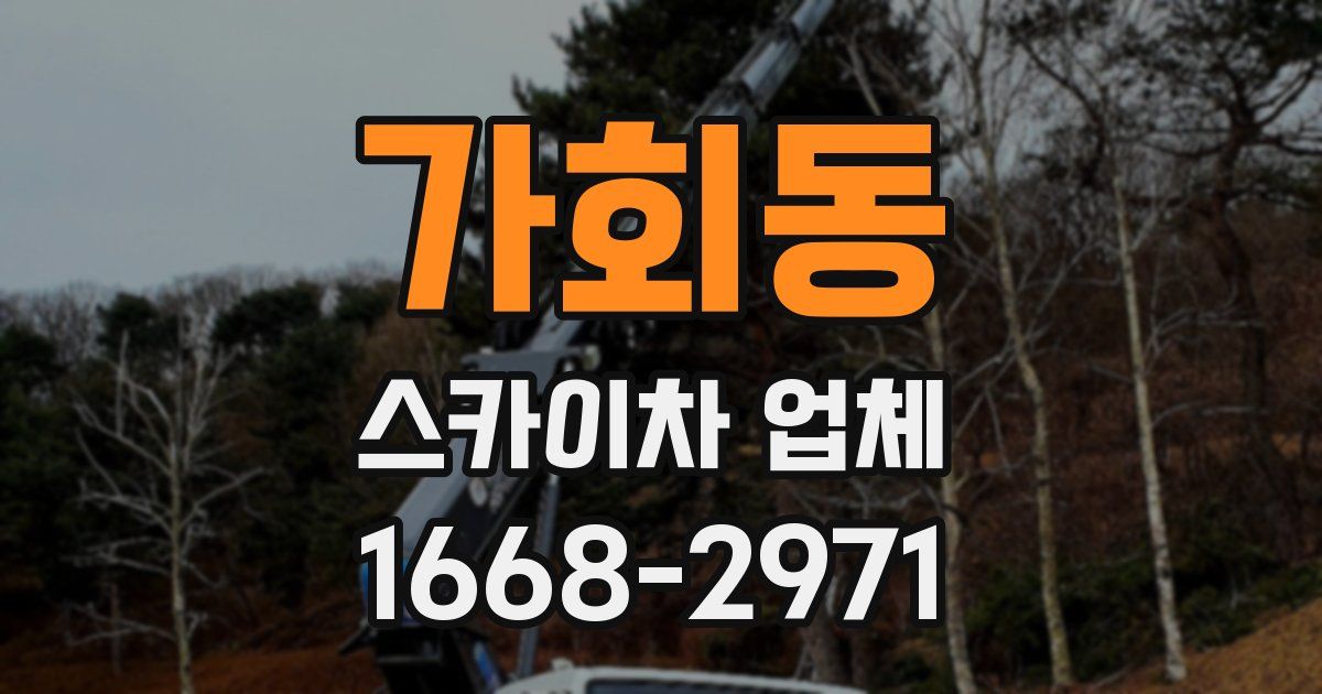 가회동 스카이차 업체