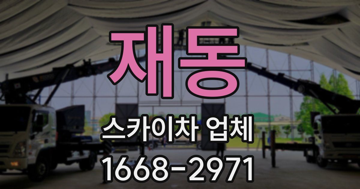 재동 스카이차 업체