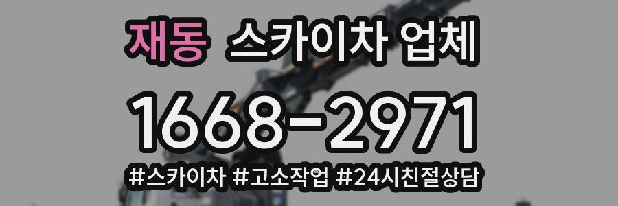 재동 스카이차 업체