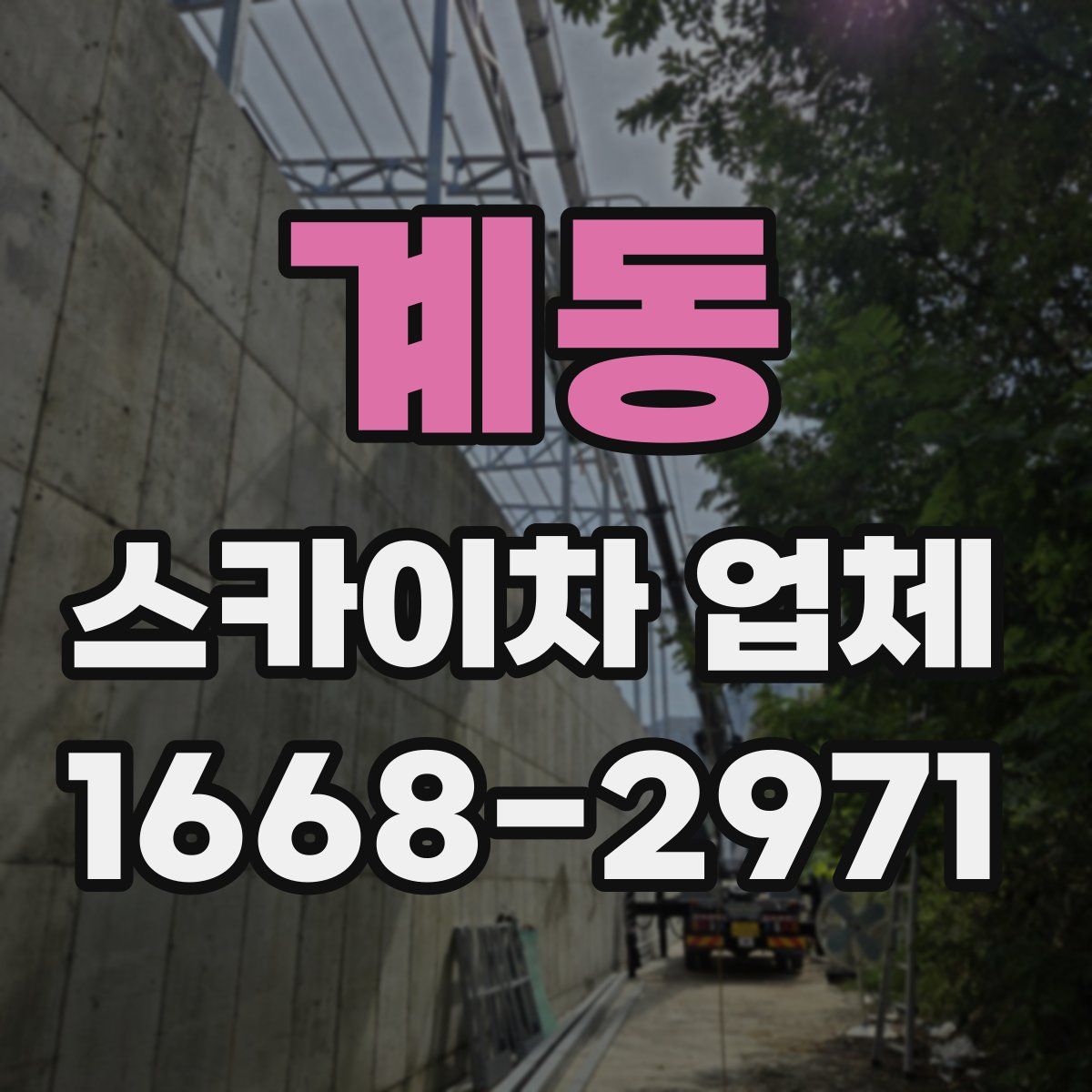 계동 스카이차 업체