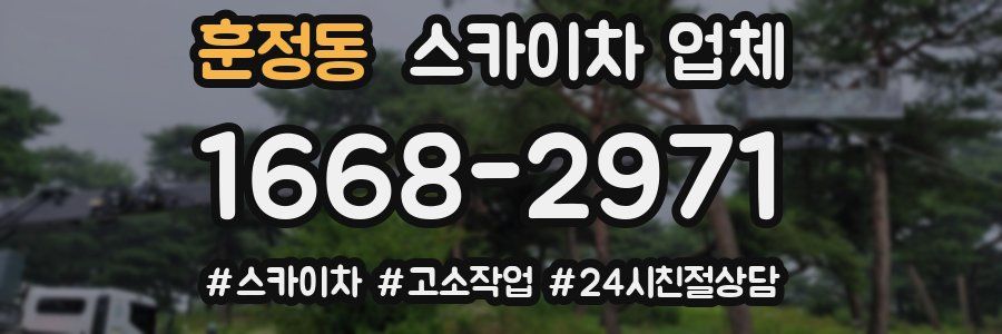 훈정동 스카이차 업체