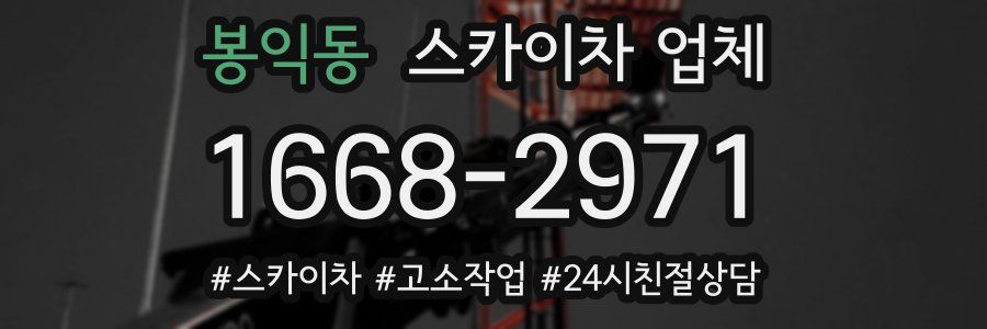 봉익동 스카이차 업체