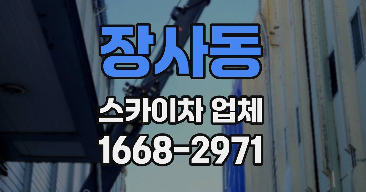 장사동 스카이차 업체