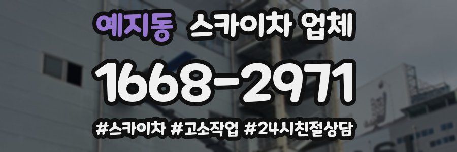 예지동 스카이차 업체