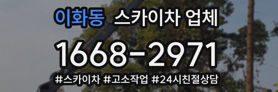 이화동 스카이차 업체