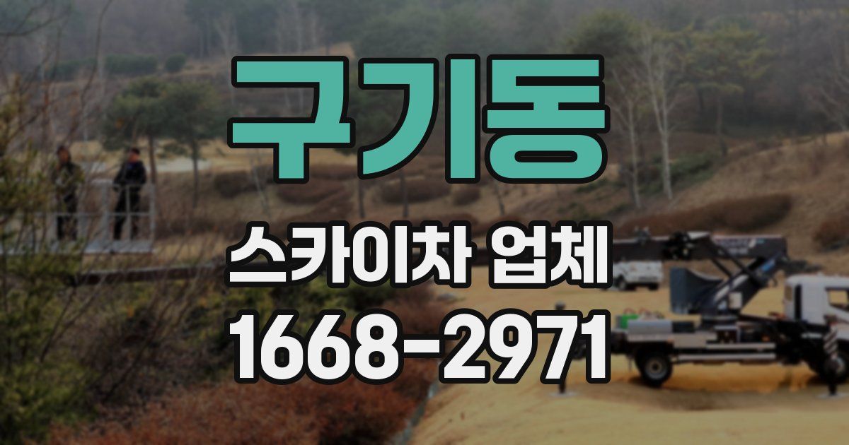 구기동 스카이차 업체