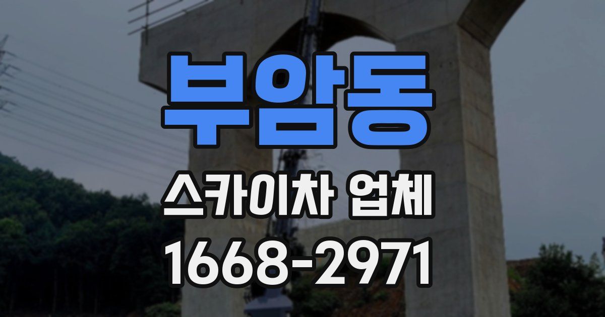 부암동 스카이차 업체