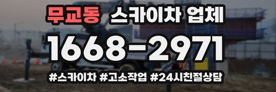 무교동 스카이차 업체