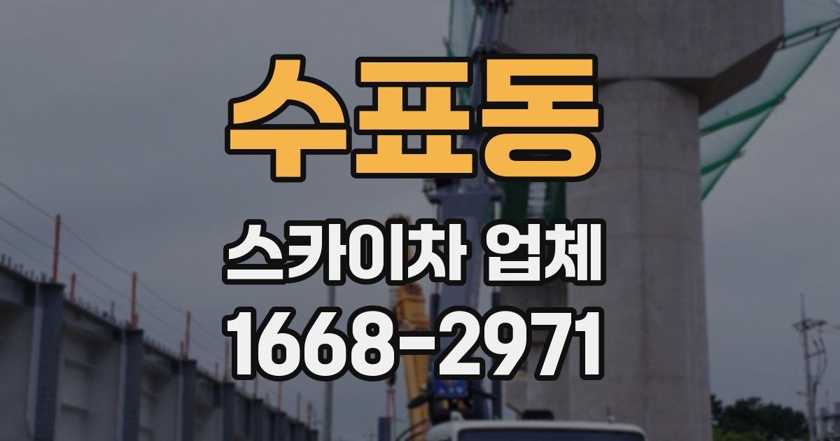 수표동 스카이차 업체