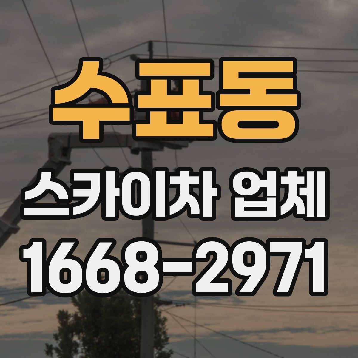수표동 스카이차 업체